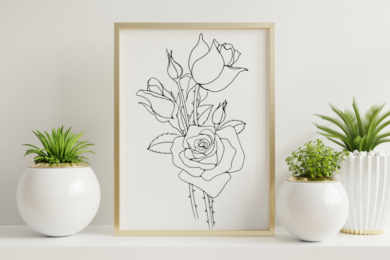 rose-flower-line-art-graphic-rose-svg-bundle