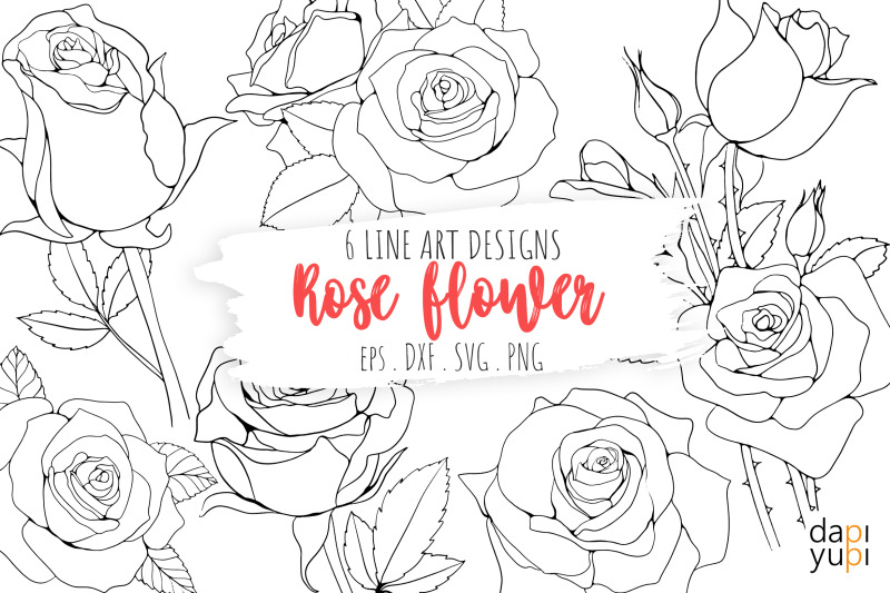 rose-flower-line-art-graphic-rose-svg-bundle