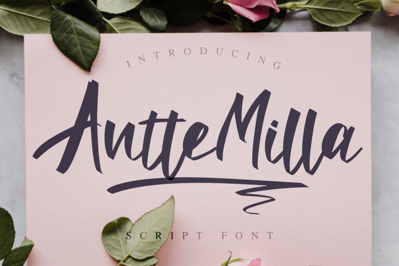 antte-milla-elegant-script-font
