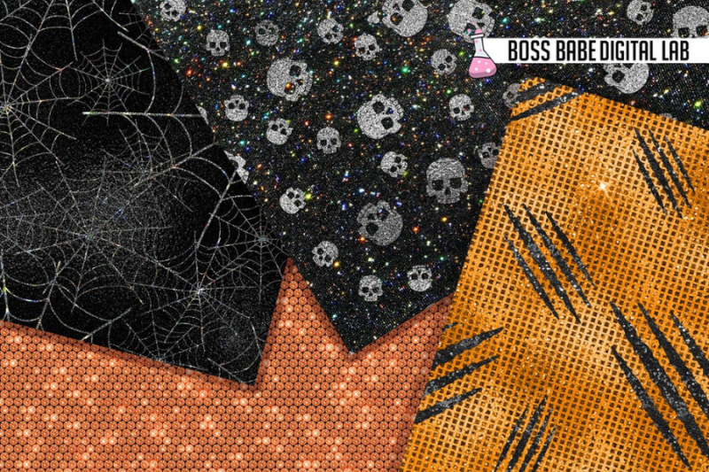 orange-and-black-halloween-foil-digital-papers