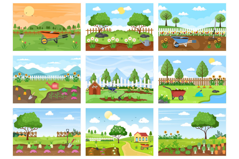 30-farm-gardener-background-vector