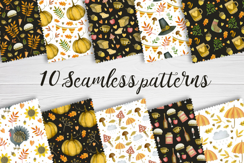 watercolor-thanksgiving-day-seamless-patterns