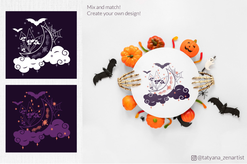 crescent-moon-svg-with-magical-mushrooms-svg-halloween-svg