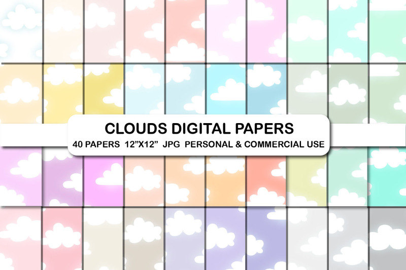 clouds-sky-digital-papers-cloudy-sky-light-soft-colors-paper