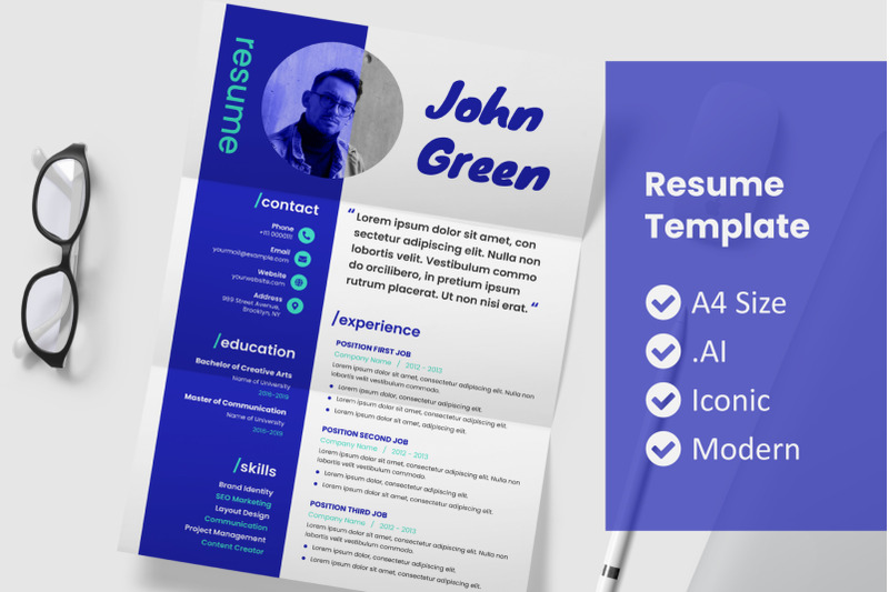 stylish-purple-resume-template