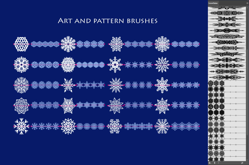 vector-snowflake-brushes