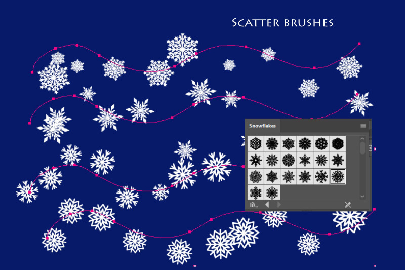 vector-snowflake-brushes