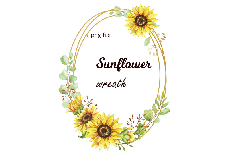 watercolor-sunflower-wreath