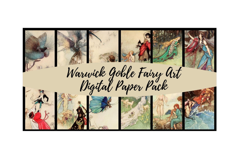 warwick-goble-fairies-1-digital-paper-pack