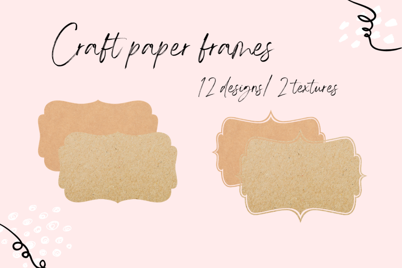 24-digital-craft-paper-labels-cardboard-labels-clipart