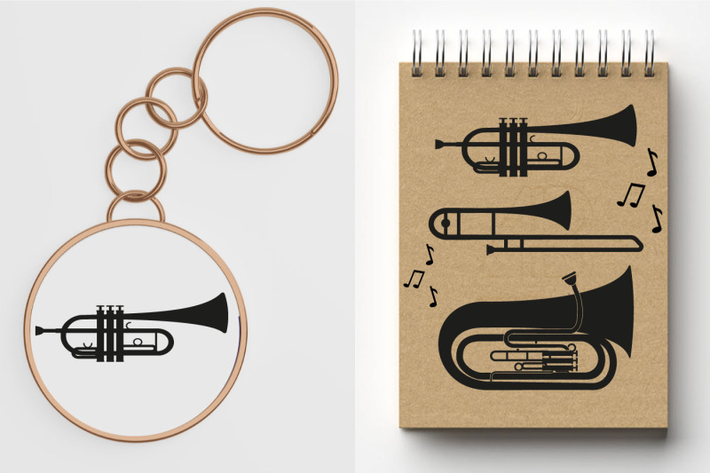 set-of-wind-musical-instruments-svg