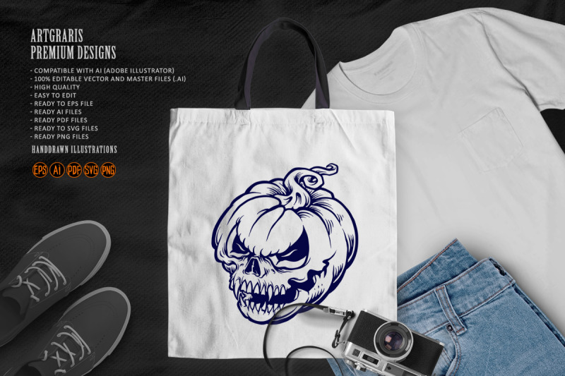 skull-pumpkin-halloween-silhouette