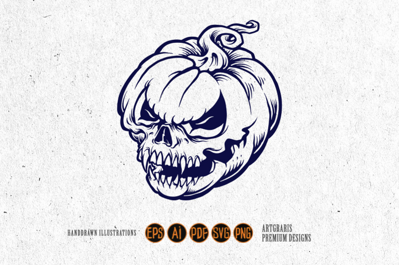 skull-pumpkin-halloween-silhouette