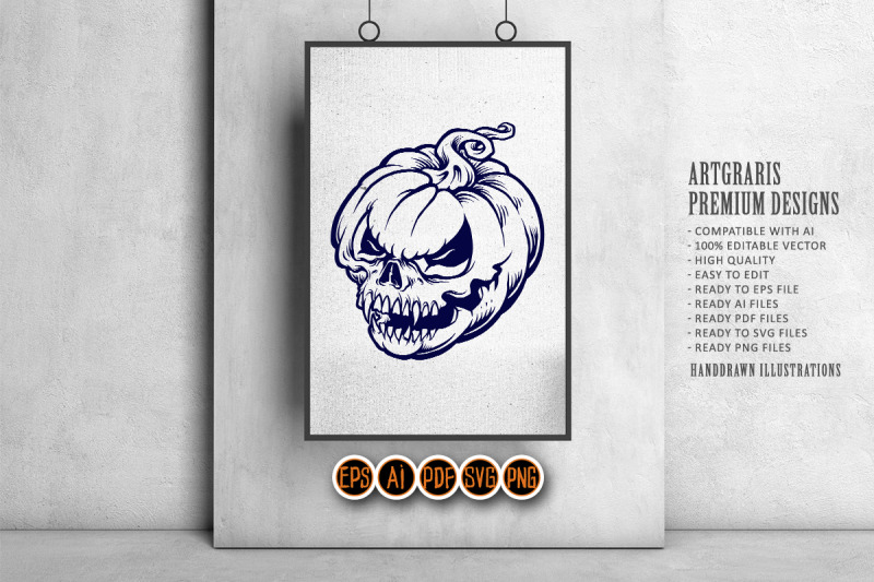 skull-pumpkin-halloween-silhouette