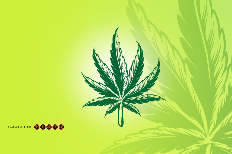 kush-leaf-simple-logo-illustrations