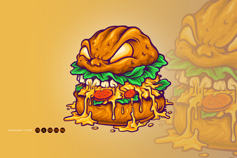 monster-burger-fast-food-illustrations