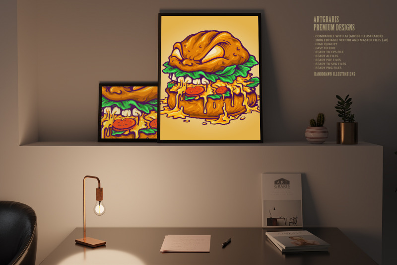 monster-burger-fast-food-illustrations