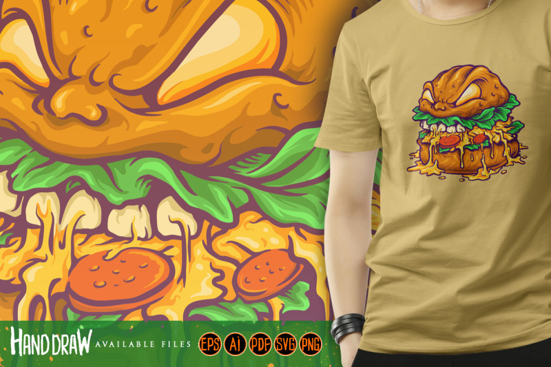 monster-burger-fast-food-illustrations