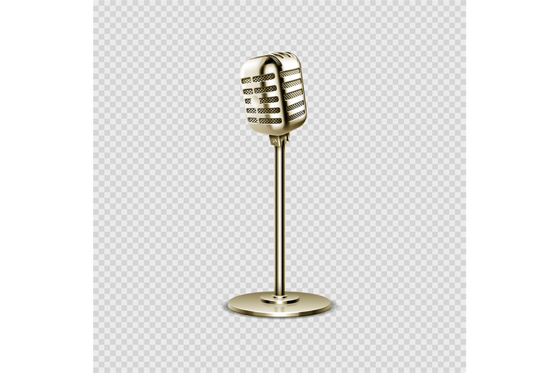 realistic-microphone-vintage-voice-device-for-studio-or-radio-karaok