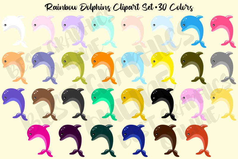 dolphins-clipart-set-sea-animal-creature-dolphin-clipart