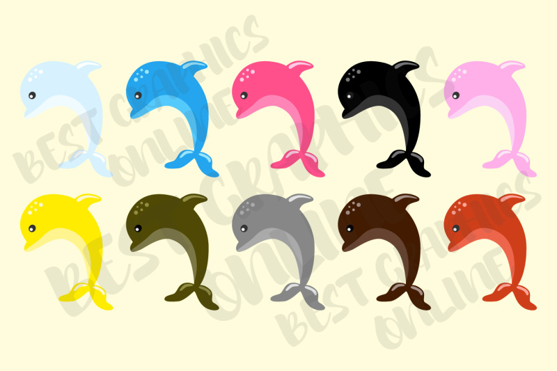 dolphins-clipart-set-sea-animal-creature-dolphin-clipart