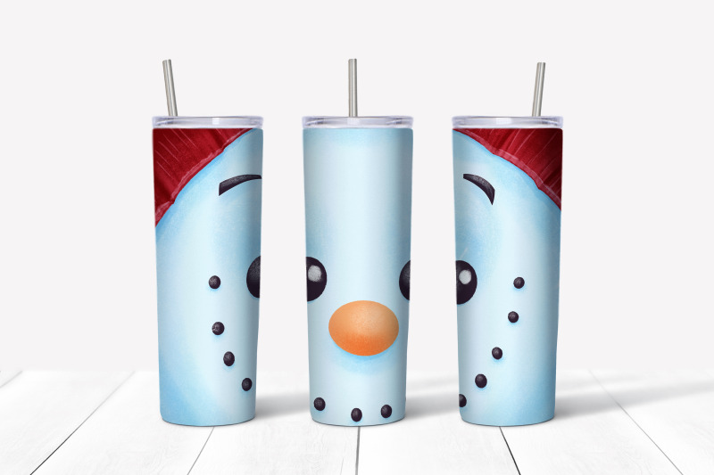christmas-santa-and-snowman-sublimation-design-skinny-tumbler-wrap