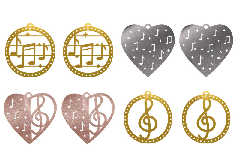 earrings-and-pendants-music-svg-template