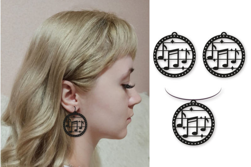 earrings-and-pendants-music-svg-template