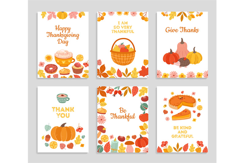 thanksgiving-day-cards-autumn-rustic-poster-flyers-with-flowers-pum