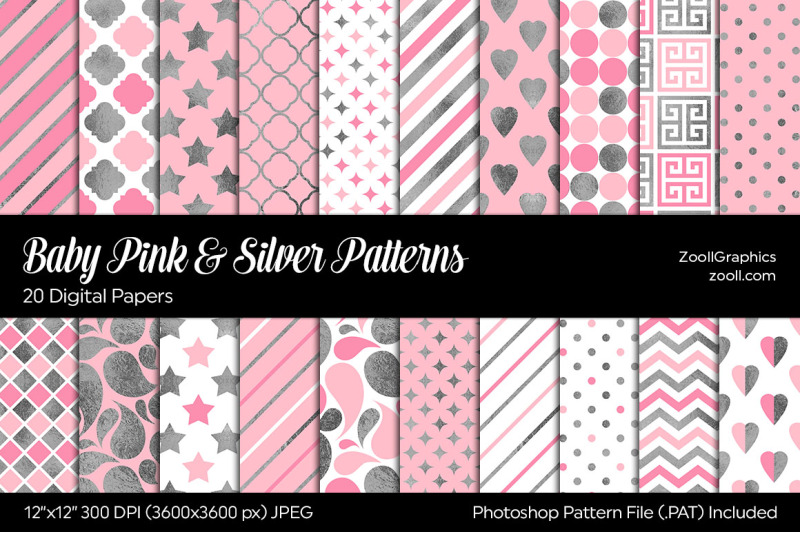 baby-pink-amp-silver-digital-papers