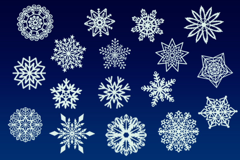 snowflake-shapes-for-photoshop