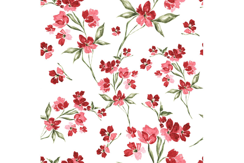 red-and-pink-flowers-watercolor-seamless-pattern-floral-print-summer