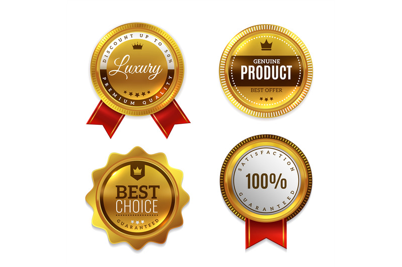 badges-gold-seal-quality-labels-sale-and-discount-golden-medals-with