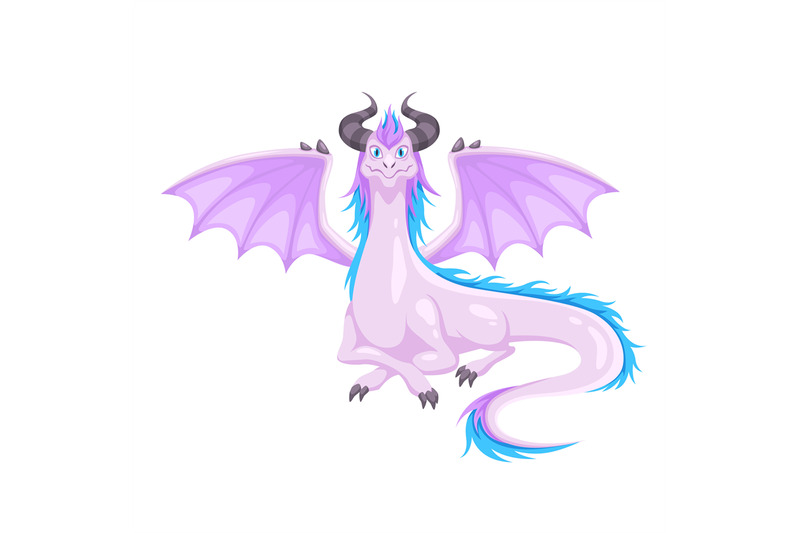 magic-dragon-winged-with-horns-and-wings-purple-dragon-fantasy-creat