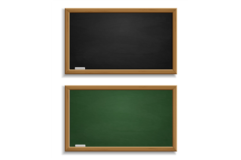 realistic-blackboard-green-and-black-chalkboard-with-wooden-frame-and