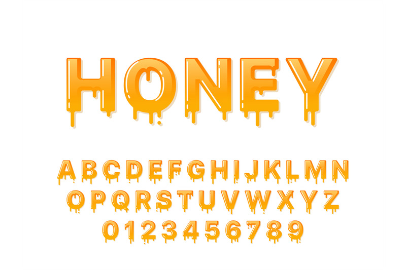 honey-font-flowing-syrup-capital-letters-and-numbers-with-droplets-m