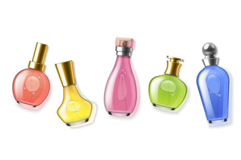 realistic-perfume-bottles-color-transparent-flasks-with-scents-3d-gl