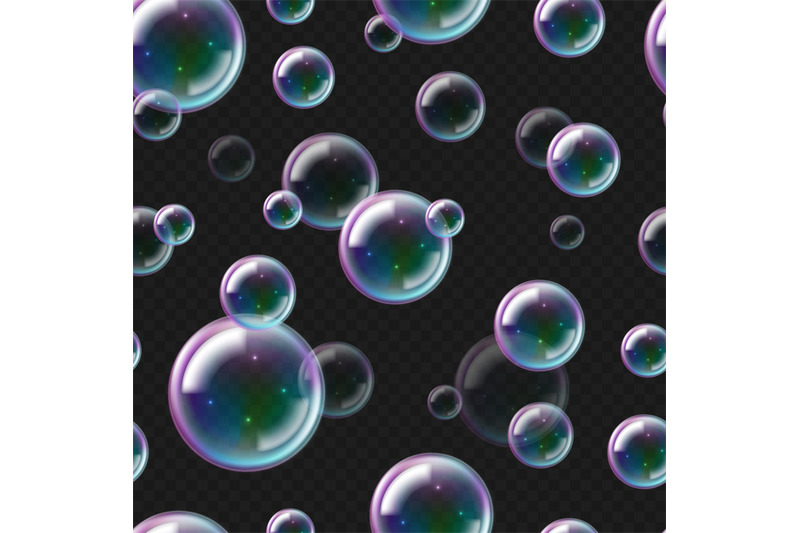 realistic-soap-bubbles-pattern-3d-seamless-texture-of-flying-foam-un