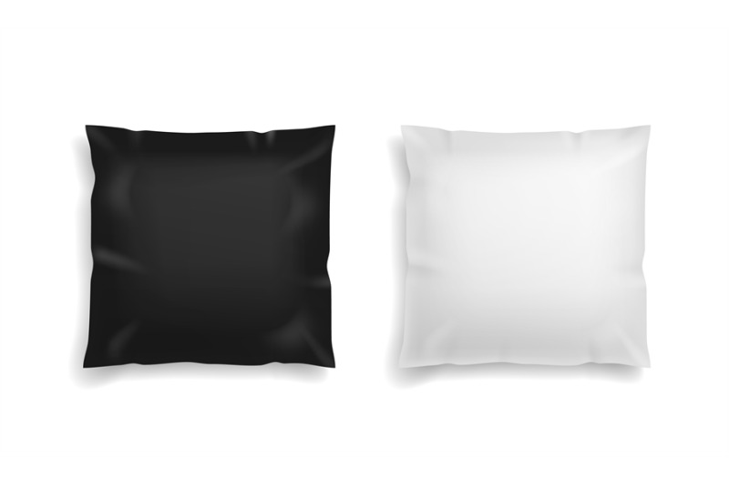 pillow-black-and-white-realistic-comfort-orthopedic-square-soft-pillo