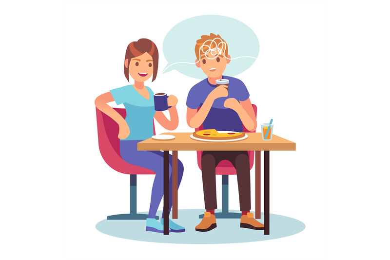 friends-gossip-cartoon-couple-chatting-in-cafe-girl-tells-news-to-bo