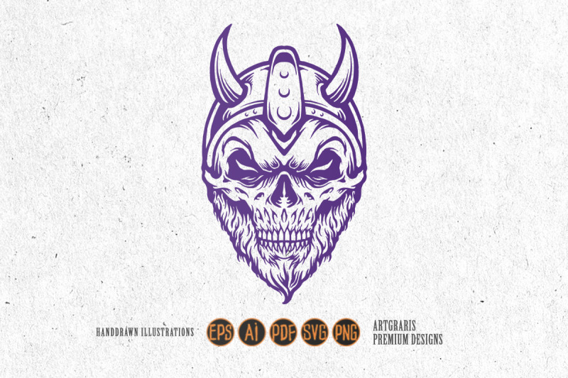 viking-head-skull-horned-warrior-silhouette