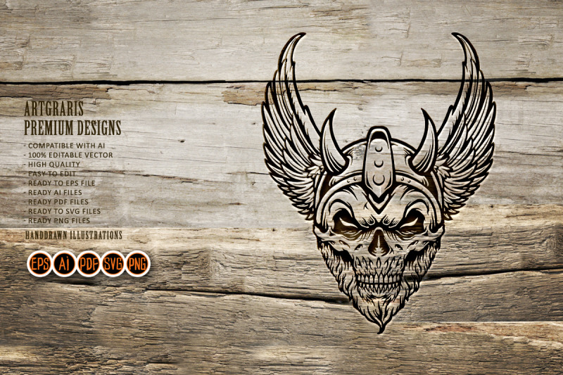 viking-warrior-head-skull-wings-silhouette