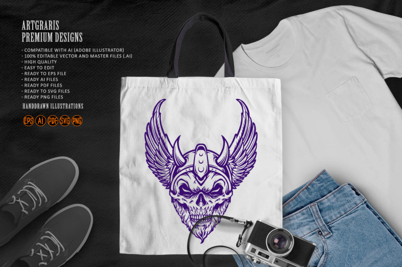 viking-warrior-head-skull-wings-silhouette