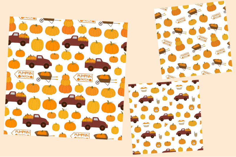 pumpkin-harvest-pattern-pumpkin-pattern-autumn-pumpkin-svg