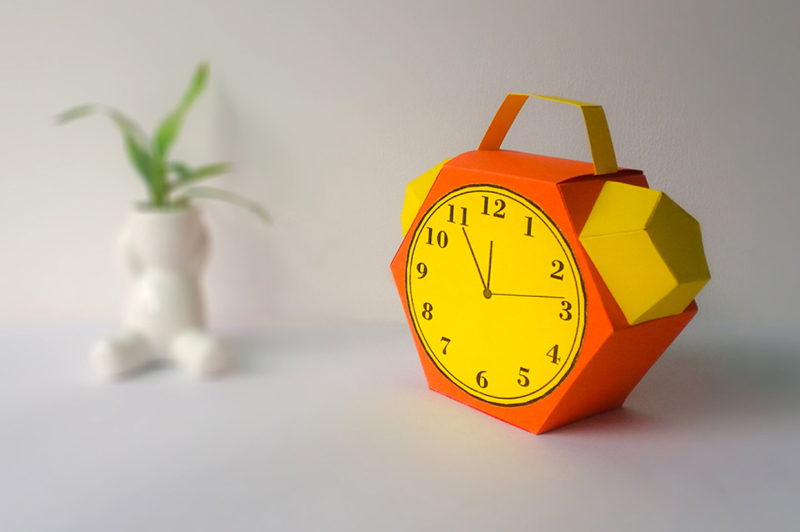 DIY Alarm Clock favor (Printable) DXF File Include