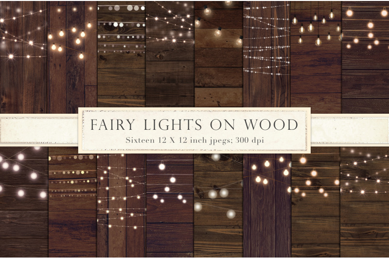 fairy-lights-on-wood-backgrounds