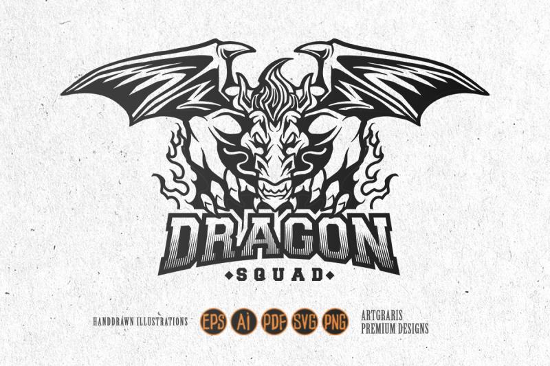 dragon-squad-monster-silhouette