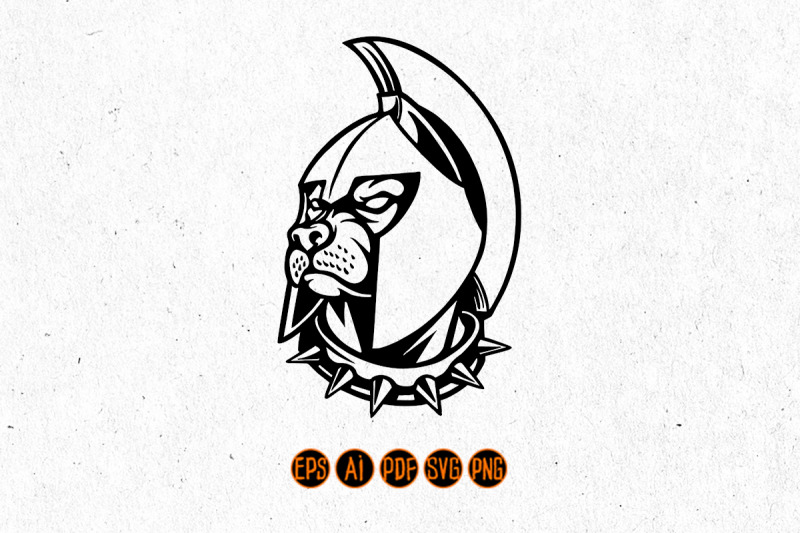 spartan-bulldog-warrior-mascot