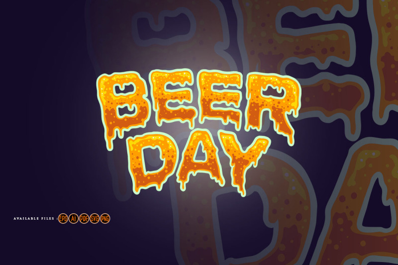 beer-day-typography-font-effect