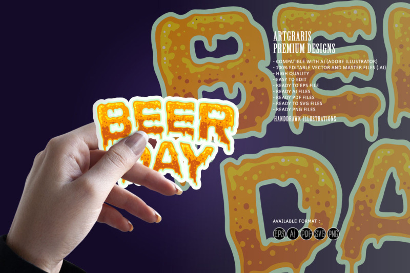 beer-day-typography-font-effect